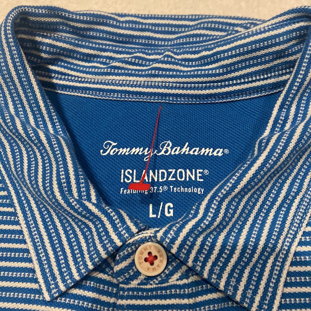 Tommy Bahama ISLANDZONE Size L Pullover Polo - Picture 3 of 8